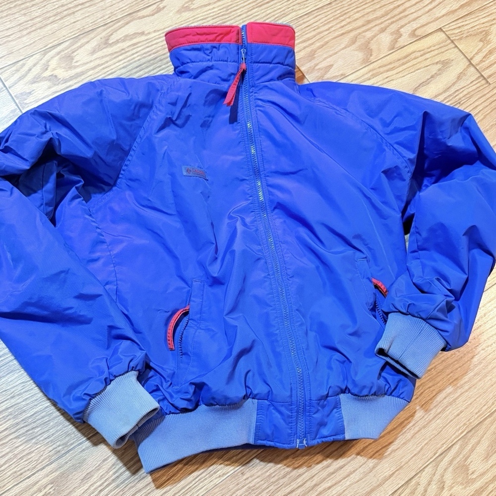 Columbia Jacket Thinsulate  Blue /green Nylon Men’s Size Medium VTG